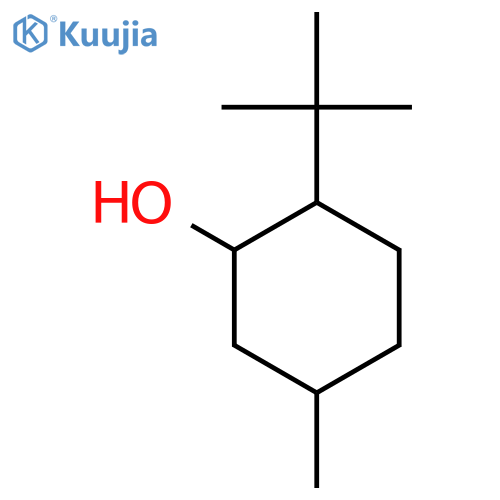 Cyclohexanol,2-(1,1-dimethylethyl)-5-methyl-, (1a,2a,5a)- (9CI) structure