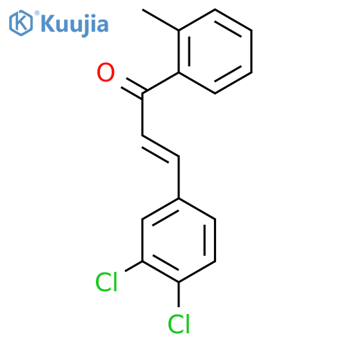 2-Propen-1-one, 3-(3,4-dichlorophenyl)-1-(2-methylphenyl)- structure