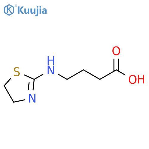 4-(4,5-dihydro-1,3-thiazol-2-yl)aminobutanoic acid structure