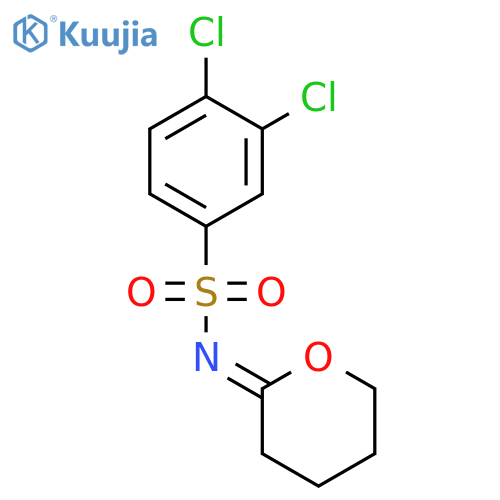 Benzenesulfonamide,3,4-dichloro-N-(tetrahydro-2H-pyran-2-ylidene)- structure