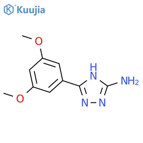 5-(3,5-dimethoxyphenyl)-2H-1,2,4-triazol-3-amine structure