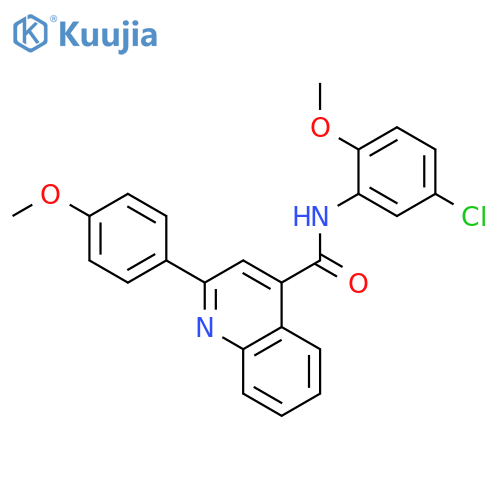 <br>2-(4-Methoxy-phenyl)-quinoline-4-carboxylic acid (5-chloro-2-methoxy-phenyl )-amide structure