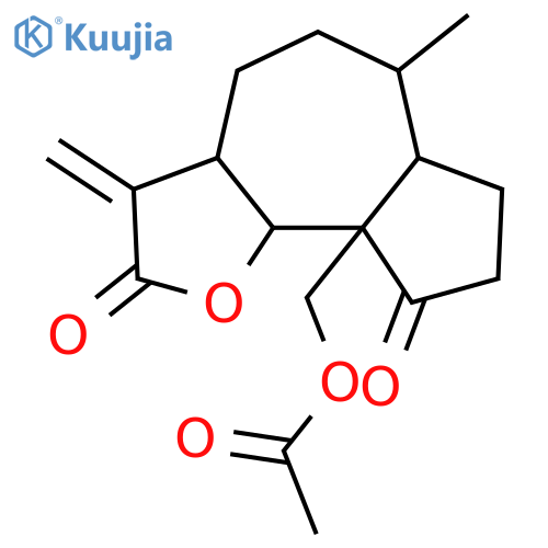 Azuleno[4,5-b]furan-2,9-dione,9a-[(acetyloxy)methyl]decahydro-6-methyl-3-methylene-, (3aS,6S,6aS,9aS,9bR)- structure