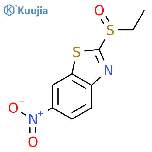 Benzothiazole, 2-(ethylsulfinyl)-6-nitro- structure