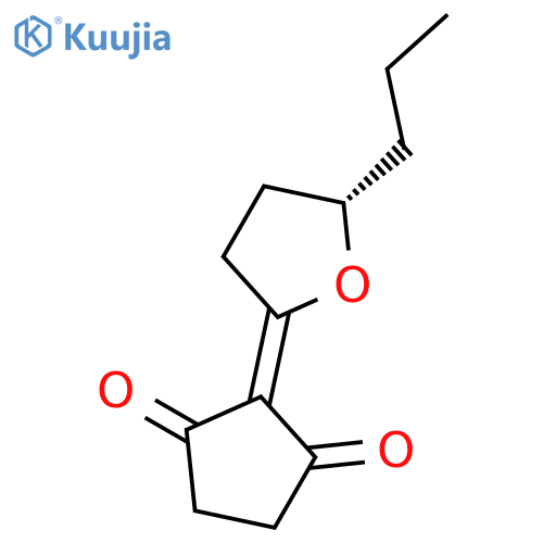 1,3-Cyclopentanedione,2-[(5S)-dihydro-5-propyl-2(3H)-furanylidene]- structure