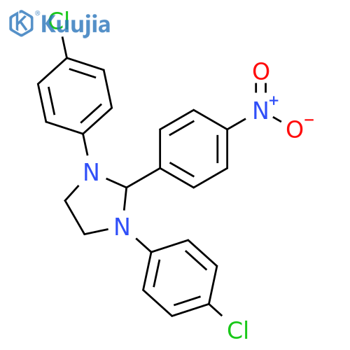 1,3-bis(4-chlorophenyl)-2-(4-nitrophenyl)imidazolidine structure