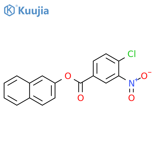 naphthalen-2-yl 4-chloro-3-nitrobenzoate structure