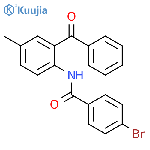 N-(2-benzoyl-4-methylphenyl)-4-bromobenzamide structure