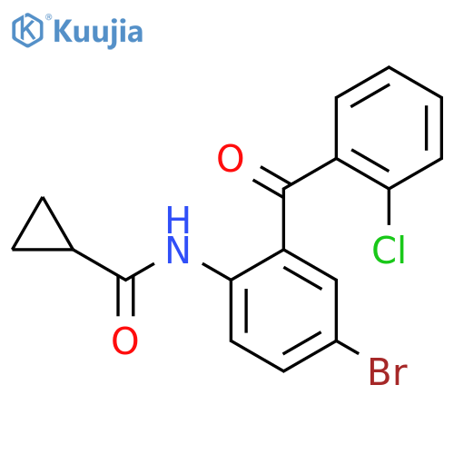 N-4-bromo-2-(2-chlorobenzoyl)phenylcyclopropanecarboxamide structure