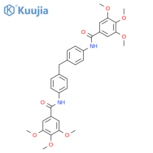 3,4,5-trimethoxy-N-(4-{4-(3,4,5-trimethoxybenzamido)phenylmethyl}phenyl)benzamide structure