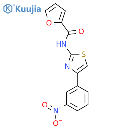 N-4-(3-nitrophenyl)-1,3-thiazol-2-ylfuran-2-carboxamide structure