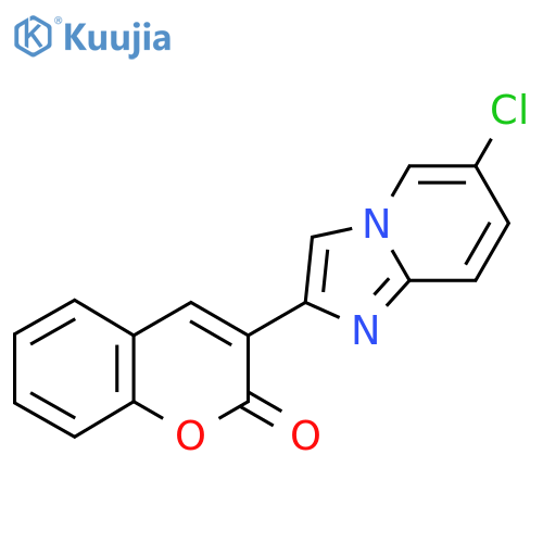3-{6-chloroimidazo1,2-apyridin-2-yl}-2H-chromen-2-one structure