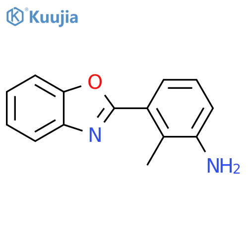 3-(1,3-benzoxazol-2-yl)-2-methylaniline structure
