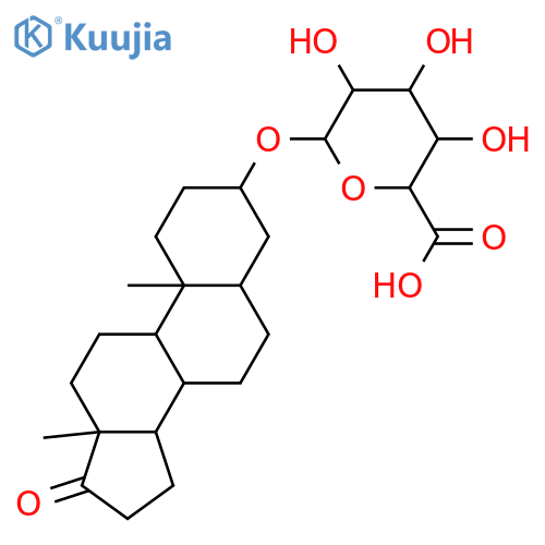 3-Hydroxyandrostan-17-one; (3β,5β)-form, 3-O-β-D-Glucuronopyranoside structure