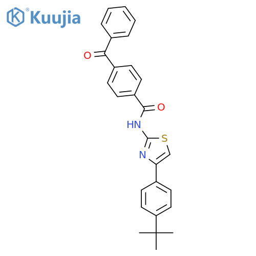 4-benzoyl-N-4-(4-tert-butylphenyl)-1,3-thiazol-2-ylbenzamide structure