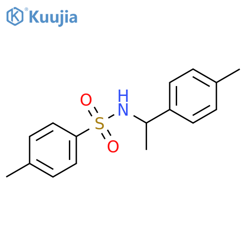 Benzenesulfonamide, 4-methyl-N-[1-(4-methylphenyl)ethyl]- structure