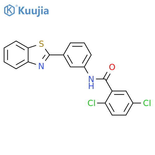N-[3-(1,3-benzothiazol-2-yl)phenyl]-2,5-dichlorobenzamide structure