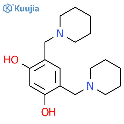 1,3-Benzenediol,4,6-bis(1-piperidinylmethyl)- structure