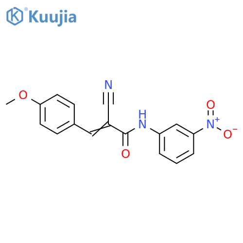 2-Cyano-3-(4-methoxyphenyl)-N-(3-nitrophenyl)-2-propenamide structure