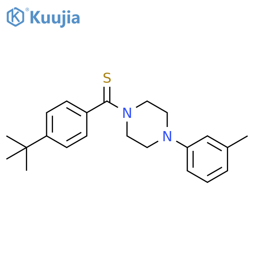 1-(4-tert-butylbenzenecarbothioyl)-4-(3-methylphenyl)piperazine structure