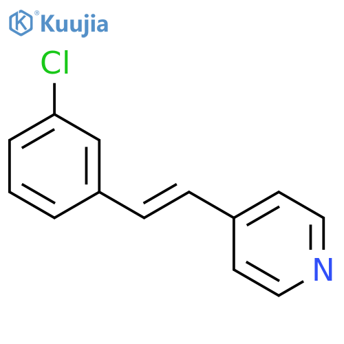 Pyridine,4-[2-(3-chlorophenyl)ethenyl]- structure
