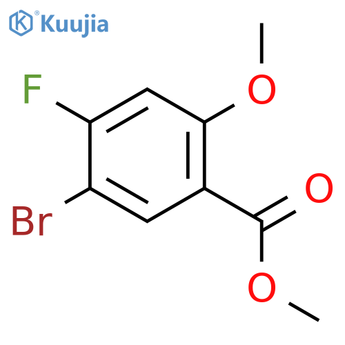 Methyl 5-bromo-4-fluoro-2-methoxybenzoate structure