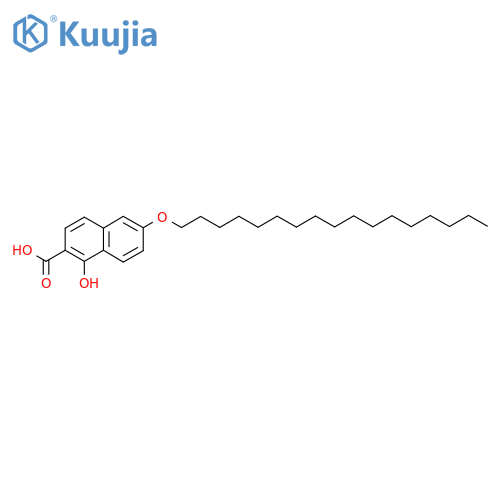 6-(Heptadecyloxy)-1-hydroxy-2-naphthoic acid structure