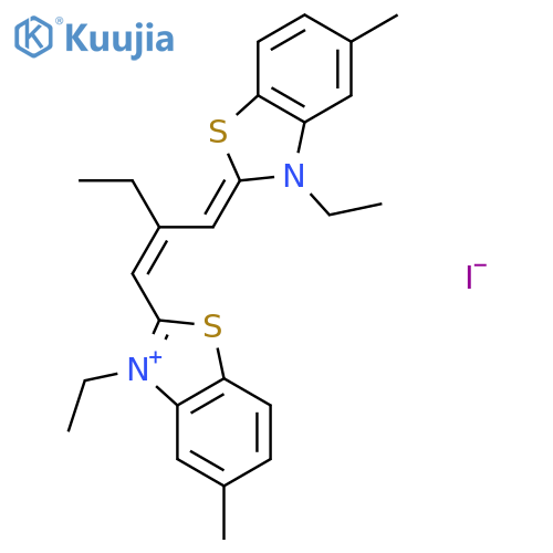 Benzothiazolium,3-ethyl-2-[2-[(3-ethyl-5-methyl-2(3H)-benzothiazolylidene)methyl]-1-buten-1-yl]-5-methyl-,iodide (1:1) structure