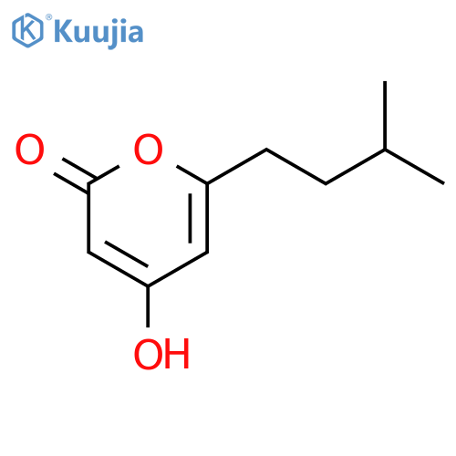 2H-Pyran-2-one, 4-hydroxy-6-(3-methylbutyl)- structure