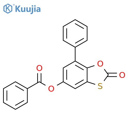2-oxo-7-phenyl-2H-1,3-benzoxathiol-5-yl benzoate structure