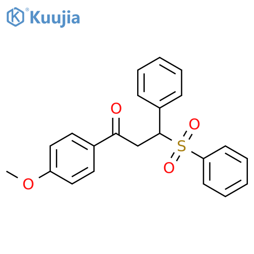 3-(benzenesulfonyl)-1-(4-methoxyphenyl)-3-phenylpropan-1-one structure