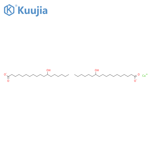 Octadecanoic acid,12-hydroxy-, calcium salt (2:1) structure