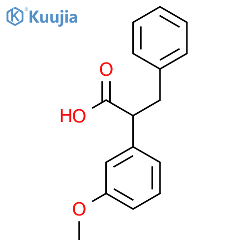 2-(3-Methoxyphenyl)-3-phenylpropanoic acid structure