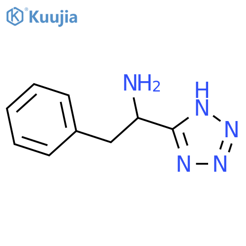 2-Phenyl-1-(1H-tetrazol-5-yl)ethanamine structure
