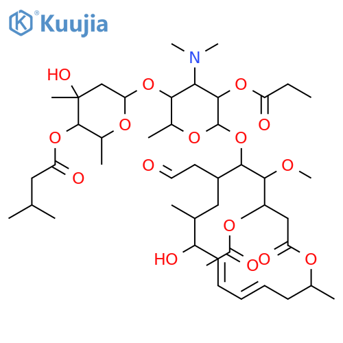 Leucomycin V, 3-acetate4B-(3-methylbutanoate) 2A-propanoate structure