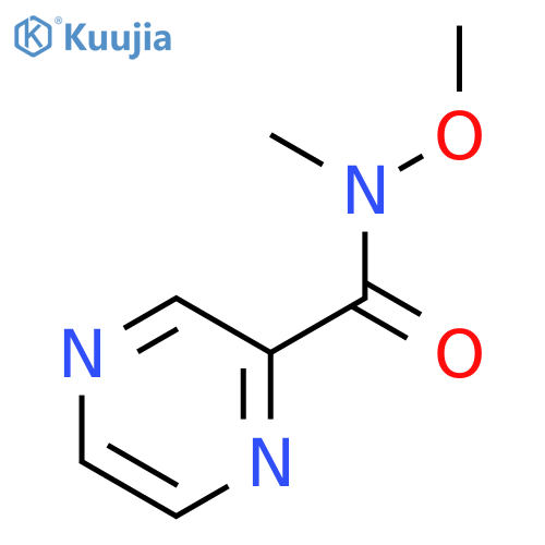 N-Methoxy-N-methylpyrazine-2-carboxamide structure