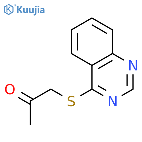 2-Propanone, 1-(4-quinazolinylthio)- structure