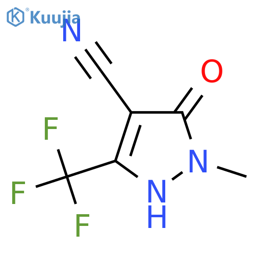 5-Hydroxy-1-methyl-3-(trifluoromethyl)-1H-pyrazole-4-carbonitrile structure