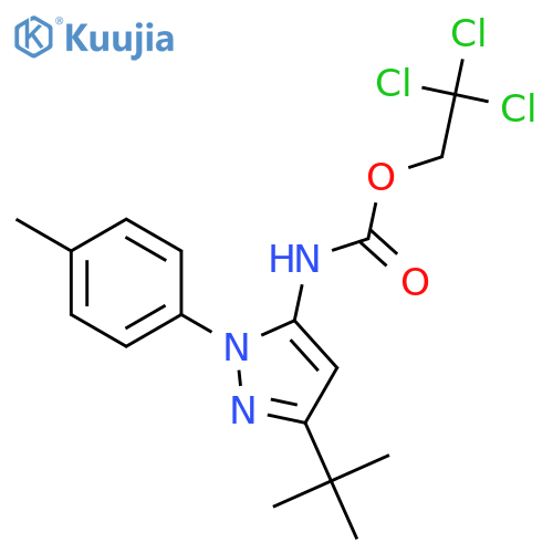 2,2,2-Trichloroethyl 3-Tert-Butyl-1-P-Tolyl-1H-Pyrazol-5-Ylcarbamate structure