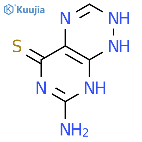 Pyrimido[5,4-e]-1,2,4-triazine-5(1H)-thione,7-amino-2,6-dihydro- structure