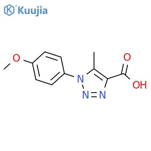 1-(4-methoxyphenyl)-5-methyl-1H-1,2,3-triazole-4-carboxylic acid structure
