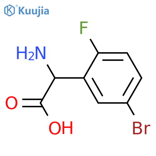 2-Amino-2-(5-bromo-2-fluorophenyl)aceticAcid structure