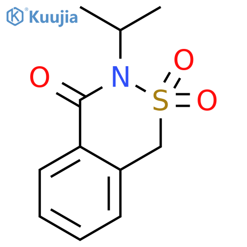 1H-2,3-Benzothiazin-4(3H)-one,3-(1-methylethyl)-, 2,2-dioxide structure