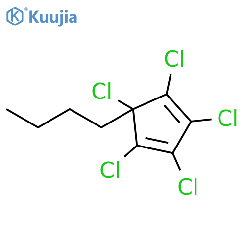 1,3-Cyclopentadiene, butylpentachloro- structure