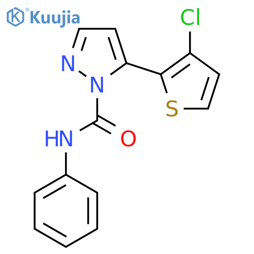 5-(3-Chloro-2-thienyl)-N-phenyl-1H-pyrazole-1-carboxamide structure