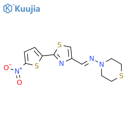 4-Thiomorpholinamine,N-[[2-(5-nitro-2-thienyl)-4-thiazolyl]methylene]- structure