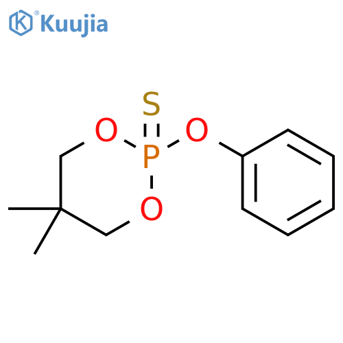 1,3,2-Dioxaphosphorinane,5,5-dimethyl-2-phenoxy-, 2-sulfide structure