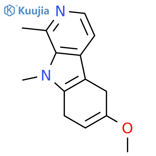 5H-Pyrido[3,4-b]indole,8,9-dihydro-6-methoxy-1,9-dimethyl- structure