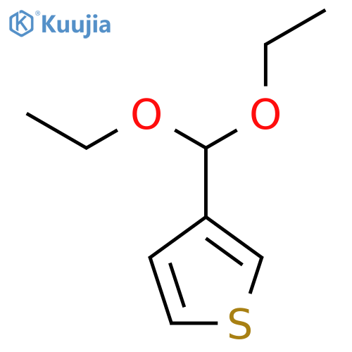 Thiophene-3-carboxaldehyde diethyl acetal structure