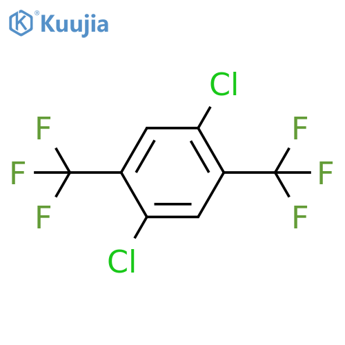Benzene,1,4-dichloro-2,5-bis(trifluoromethyl)- structure